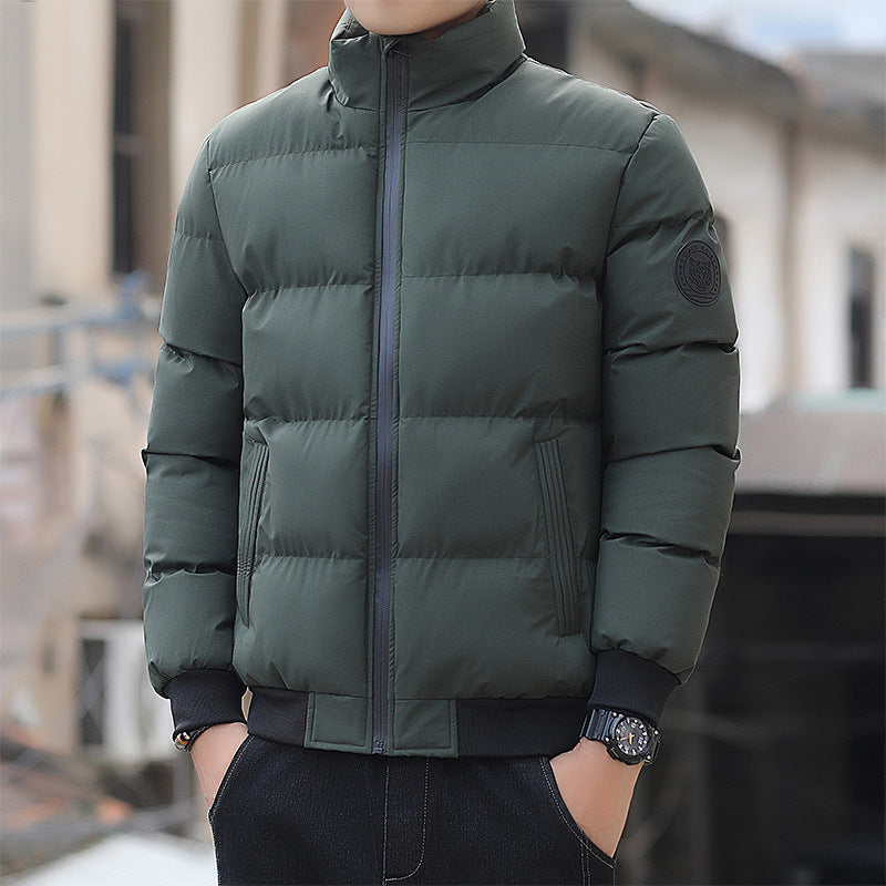 Padded men's winter jacket in Korean style