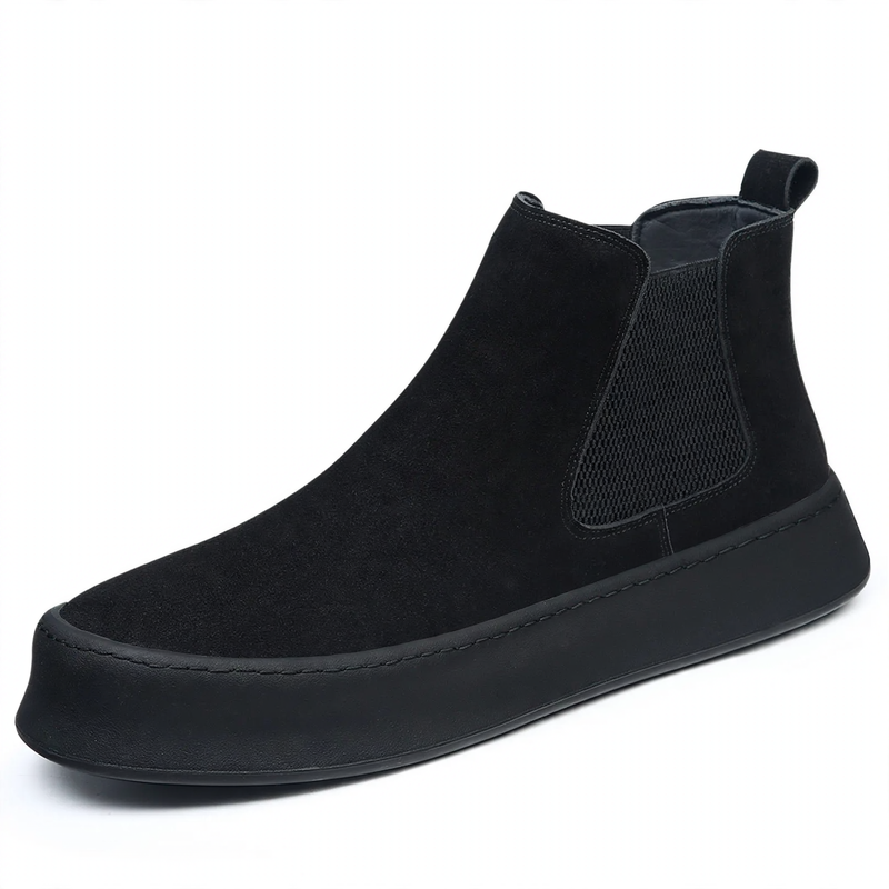 Men's Chelsea boots made of genuine leather, lined