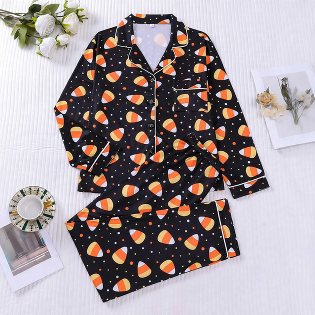 Women's Pajama Set, Long Sleeve, Christmas Motif