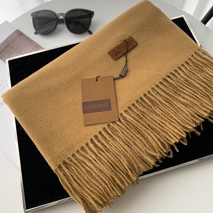 Solid color scarf made of cashmere imitation, 70x200cm