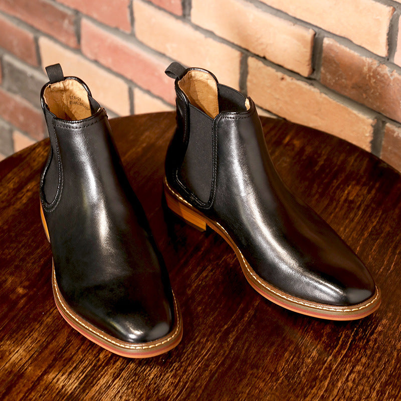 Men's Chelsea Boots, Genuine Leather, Business Casual