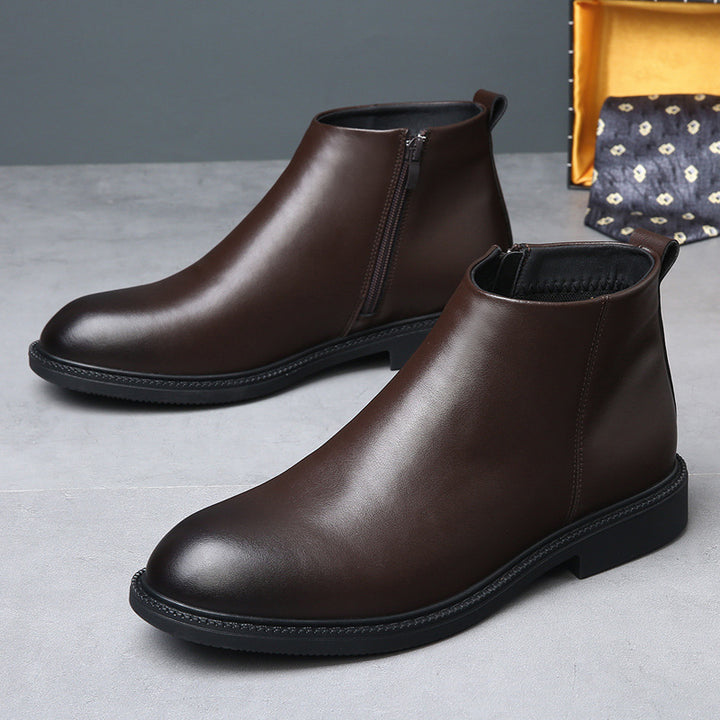 Men's Chelsea Boots, Genuine Leather, Lined, Warm
