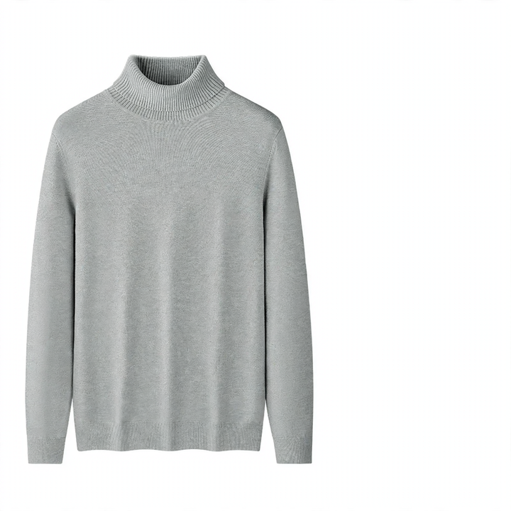 Men's turtleneck sweater, lined
