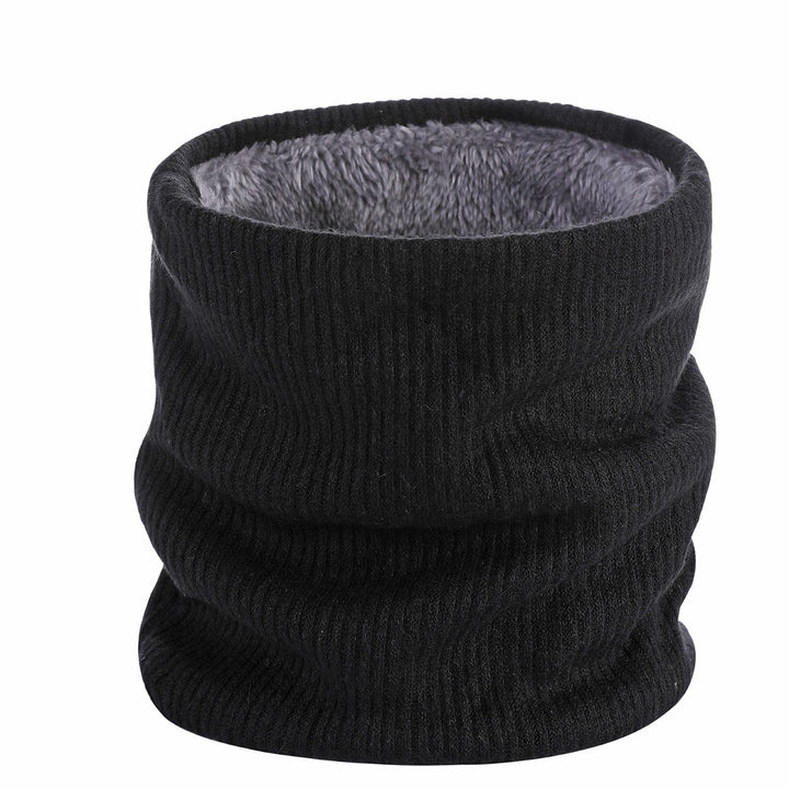 Padded tubular scarf, double-layered, warm
