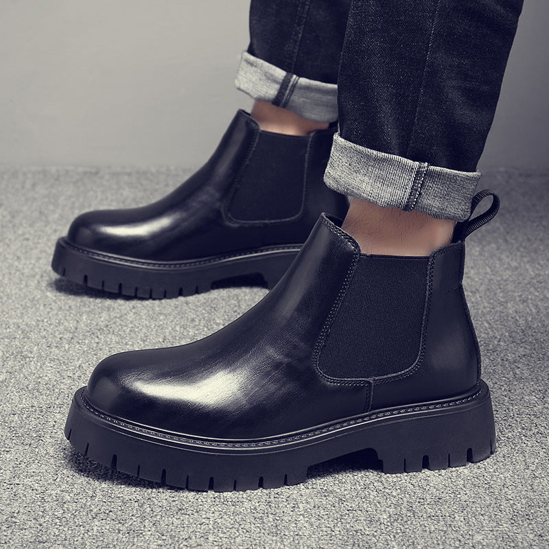 Men's Chelsea Boots, elegant leather ankle boots