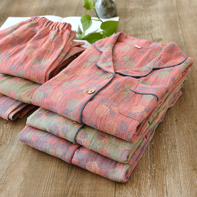 Women's Pajamas made of Cotton Jacquard