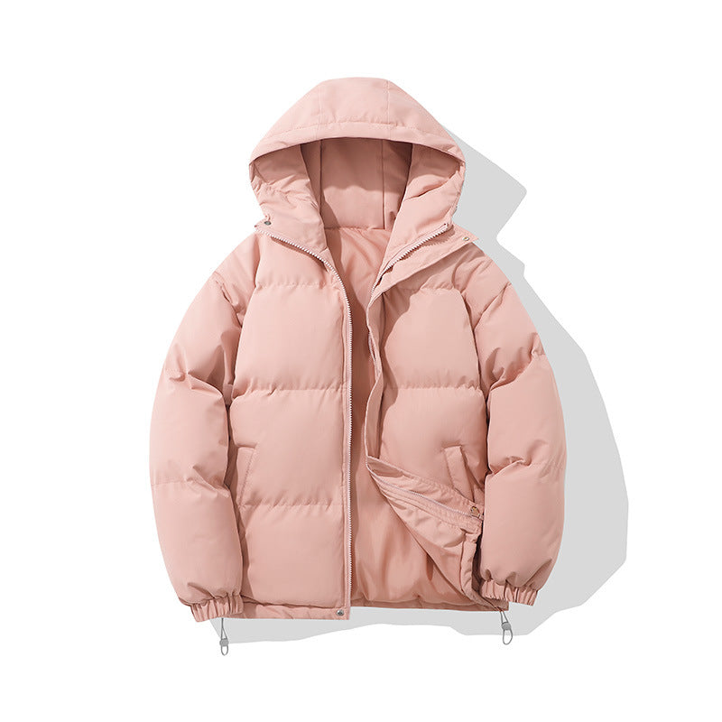 Men's padded jacket with hood, lined, windproof