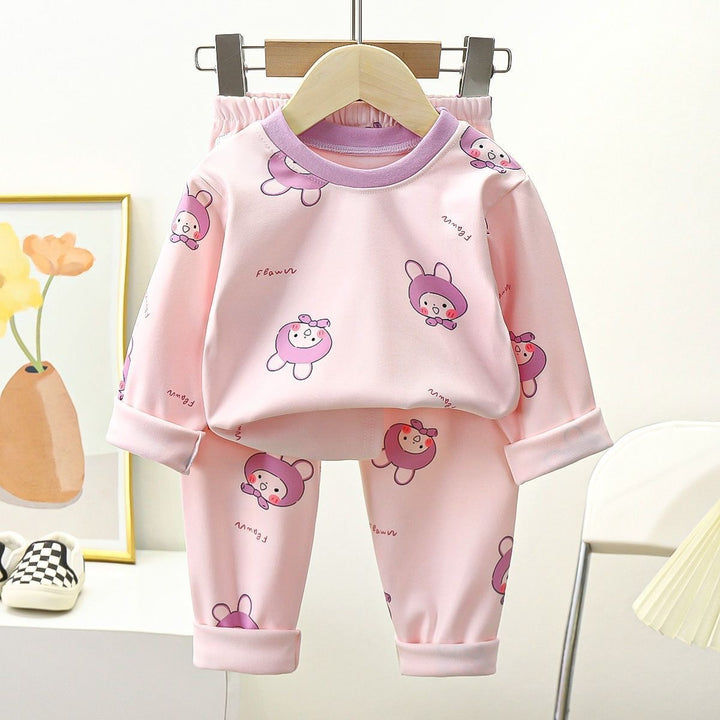 Children's Thermal Pajama Set, 2-piece, warm