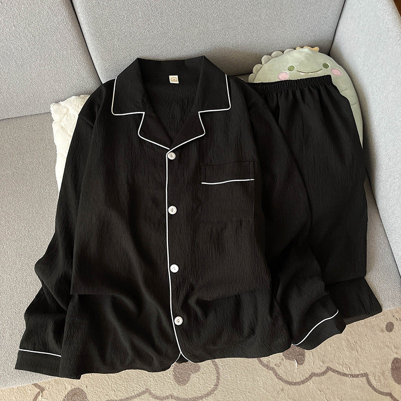 Men's pajama set made of cotton muslin
