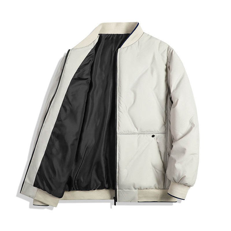 Men's winter jacket, insulated, reversible