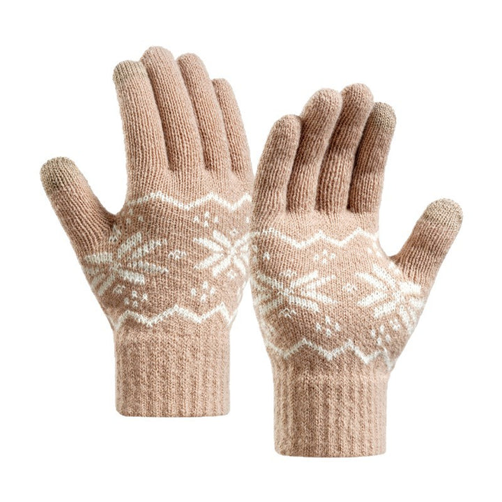 Winter Knit Set: Touchscreen Gloves, Beanie and Scarf