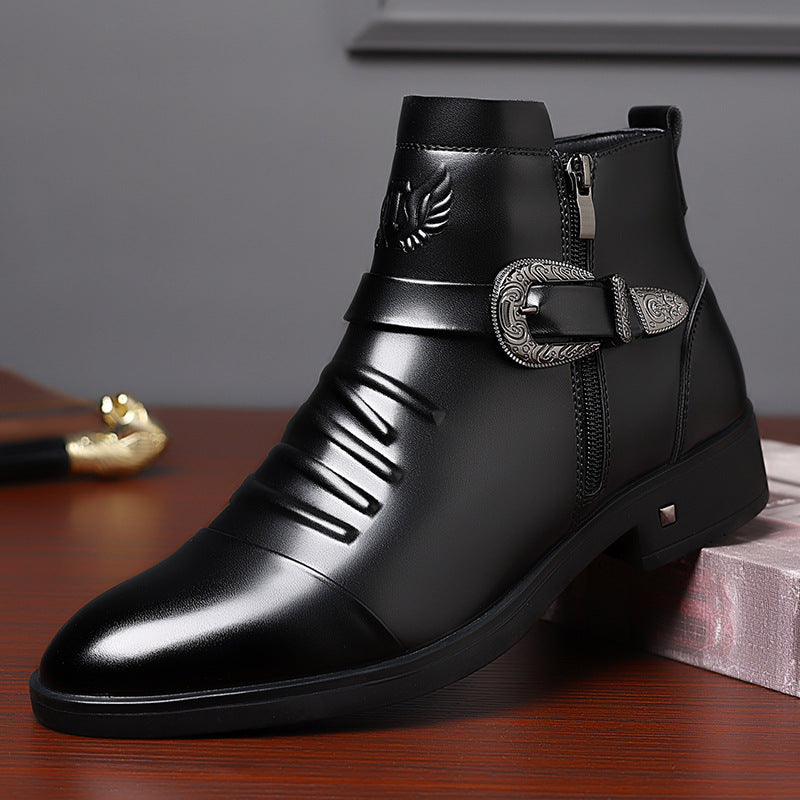 Men's business boots, water-repellent, warm