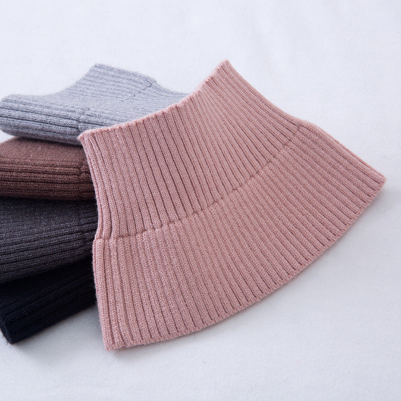 Warming neck warmer with high collar