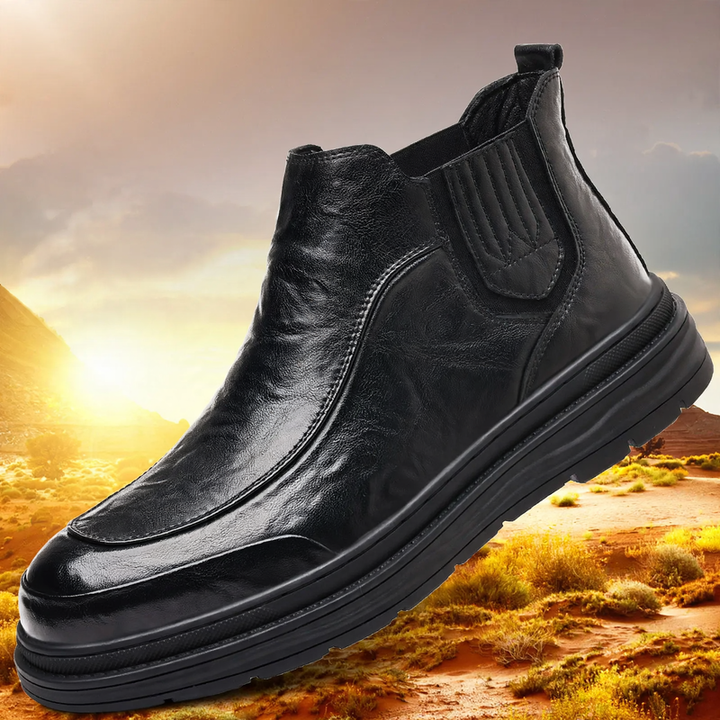 Casual men's Chelsea boots, mid-high shaft