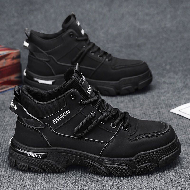 Men's work boots, slip-resistant, water-repellent, high-top