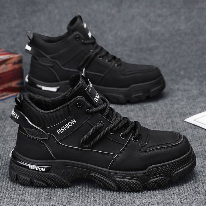 Men's work boots, slip-resistant, water-repellent, high-top
