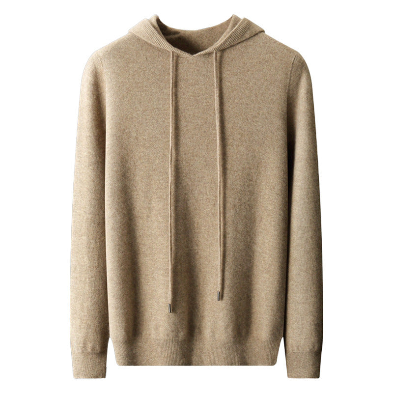 Men's hoodie made of cashmere-wool mix