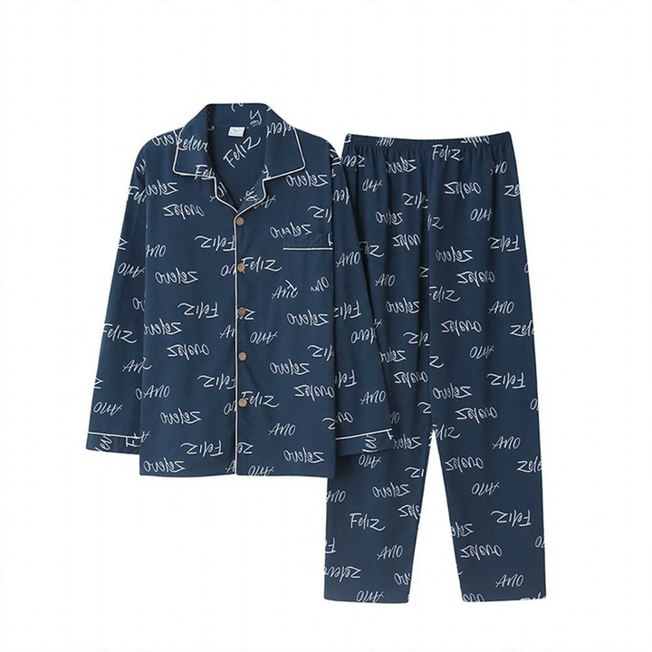 Men's Pajama Set made of pure cotton, checked