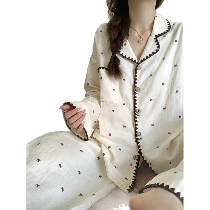 Women's Pajama Set, long-sleeved, for Spring and Autumn