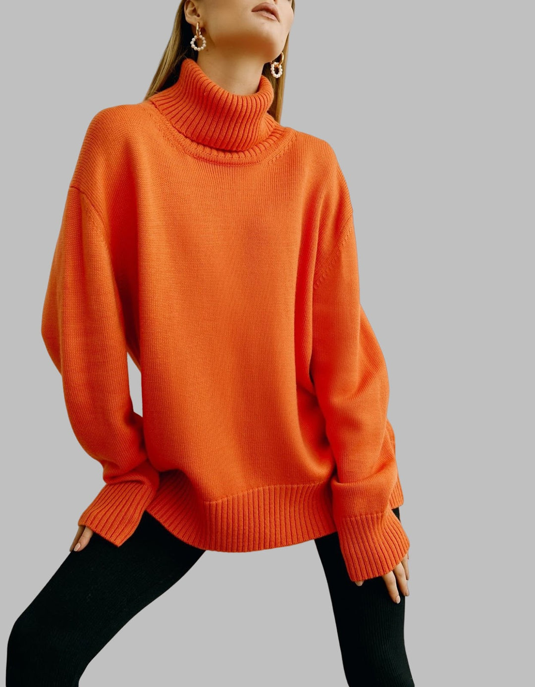 Casual turtleneck sweater in classic design