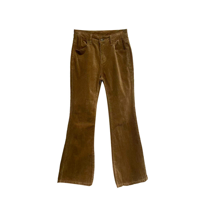 Women's corduroy pants with flared leg