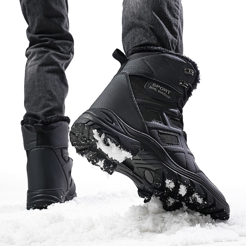 Men's winter boots, water-repellent, insulated
