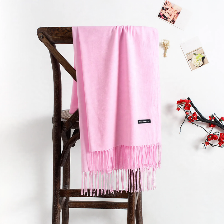 Solid color scarf made of cashmere imitation