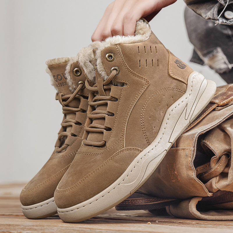 Padded Men's High-Top Casual Shoes
