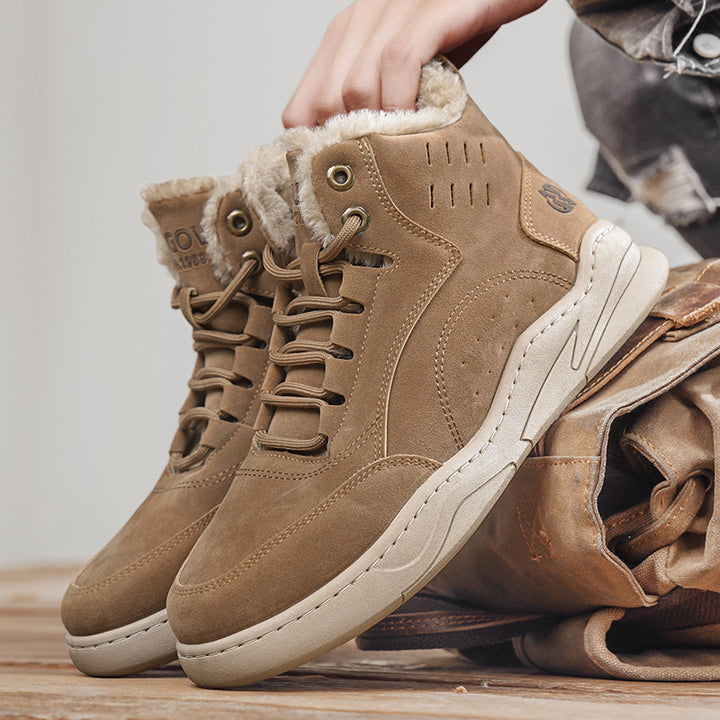 Padded Men's High-Top Casual Shoes
