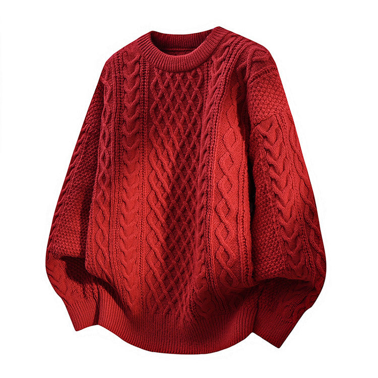 Men's cable knit sweater