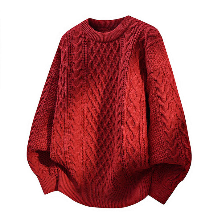 Men's cable knit sweater