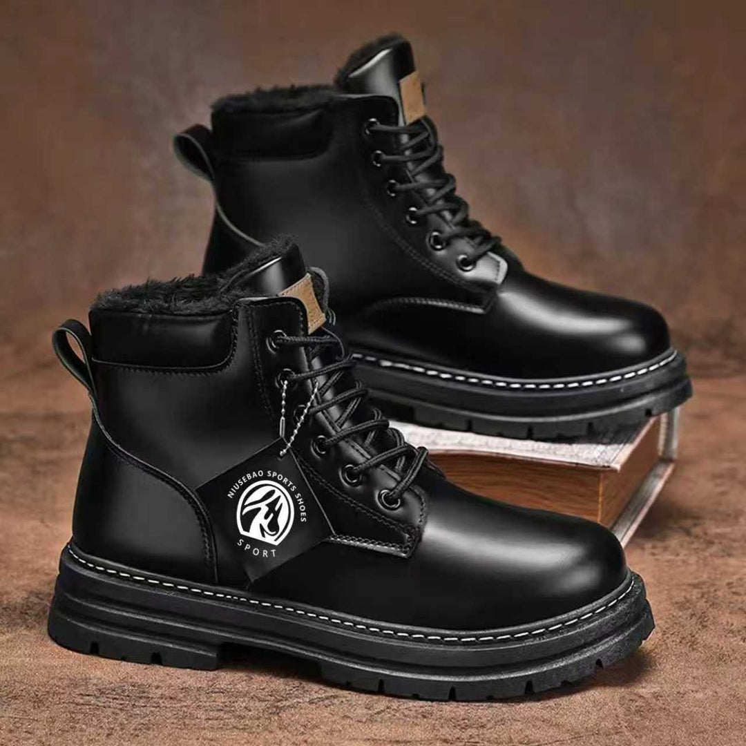 Padded men's boots, slip-resistant, EVA insole