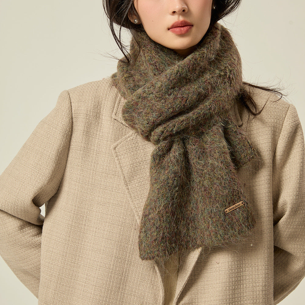 Women's scarf made of alpaca wool, 165x24cm