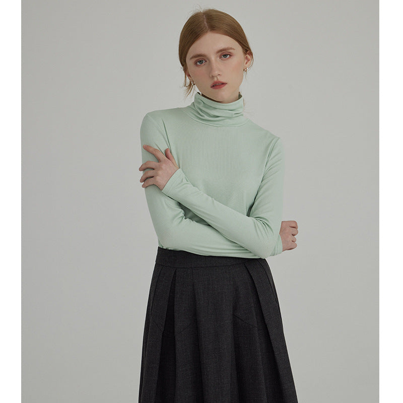 Women's Long Sleeve Base Layer Shirt, Solid Color