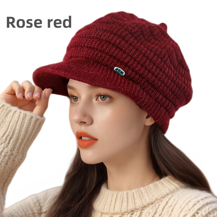 Women's Set: Knitted Beanie and Scarf for Winter
