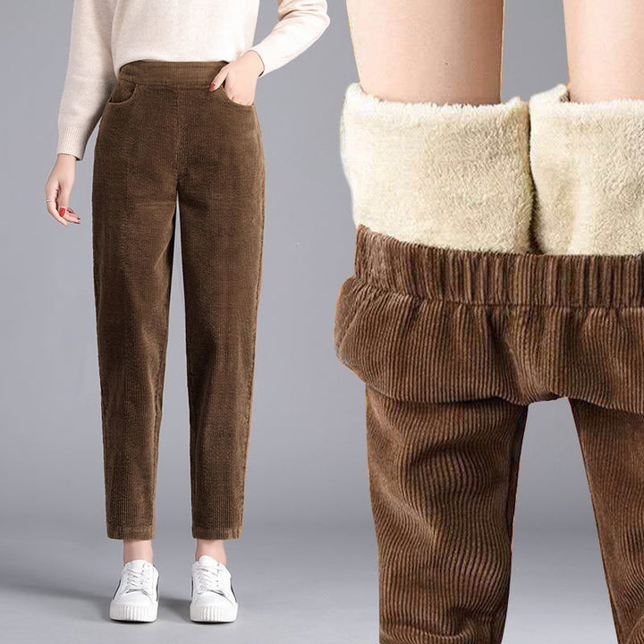 Kord-Harem pants with soft lining