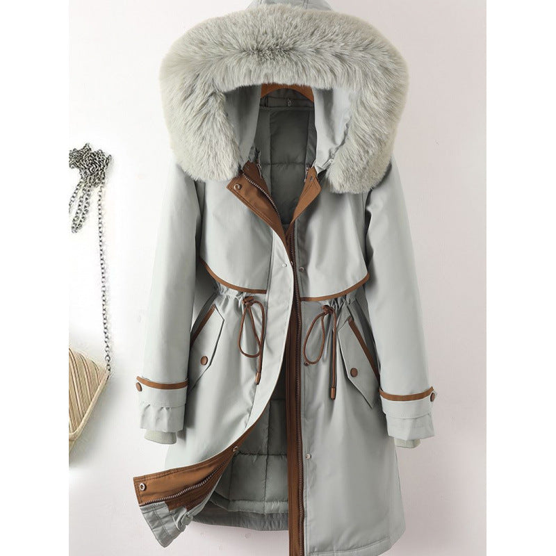 Women's parka, mid-length, with removable inner lining