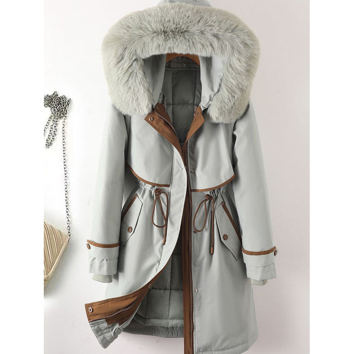 Women's parka, mid-length, with removable inner lining