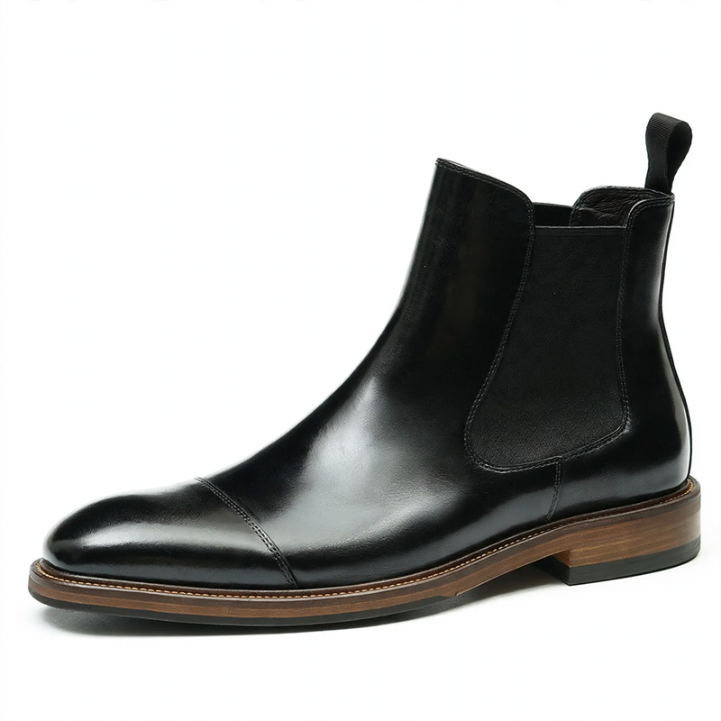 Handcrafted Fashion Men's Chelsea Boots made of Genuine Leather