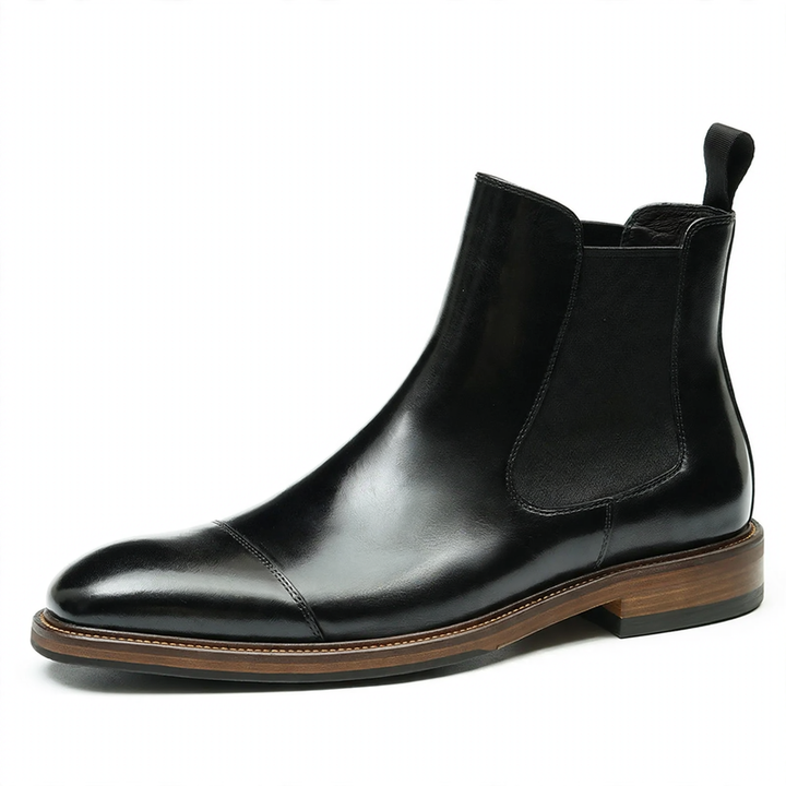 Handcrafted Fashion Men's Chelsea Boots made of Genuine Leather