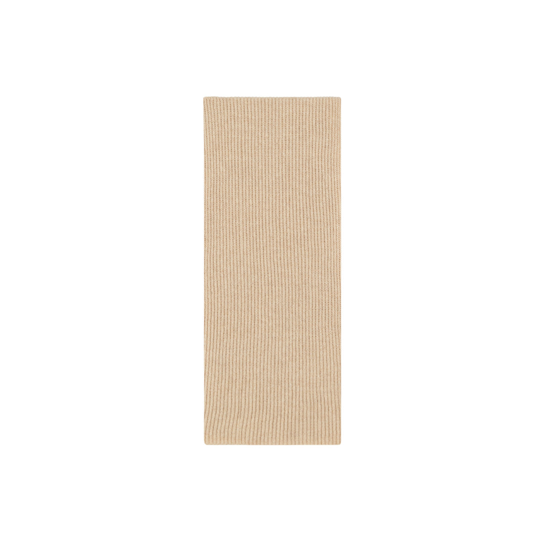 Wool scarf with cashmere content