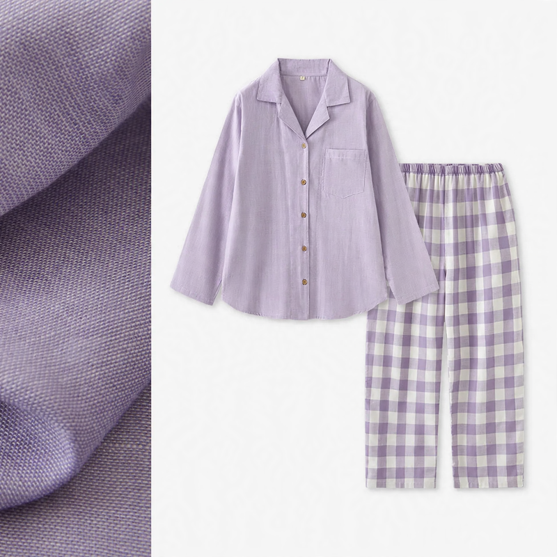 Cotton pajama set for couples