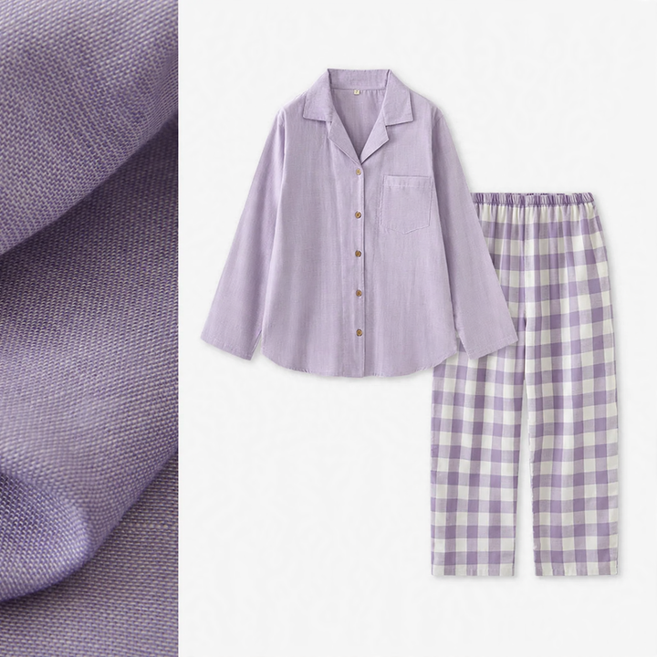 Cotton pajama set for couples