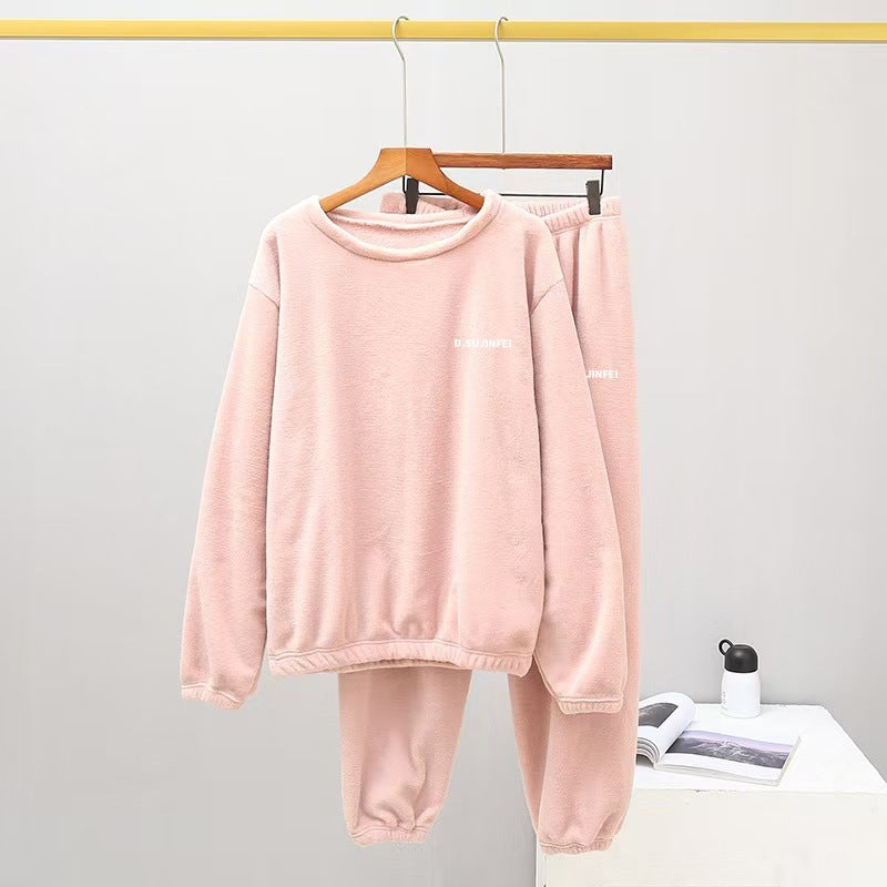 Warmer coral fleece house suit, unisex, for cold days