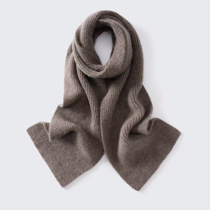 Solid color alpaca cashmere scarf, thick and warm