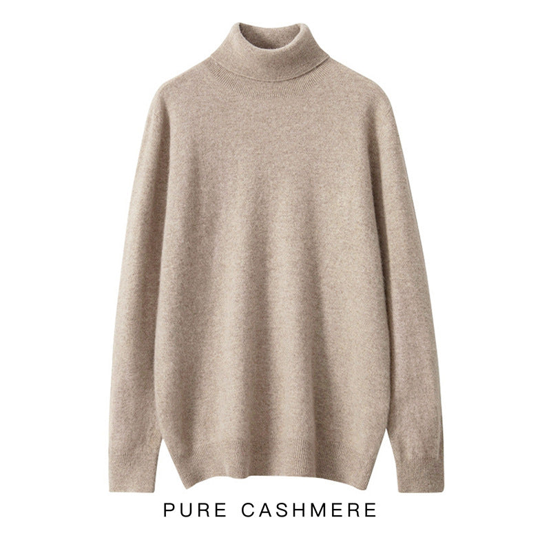 Men's knitted sweater made of 100% wool, loose fit