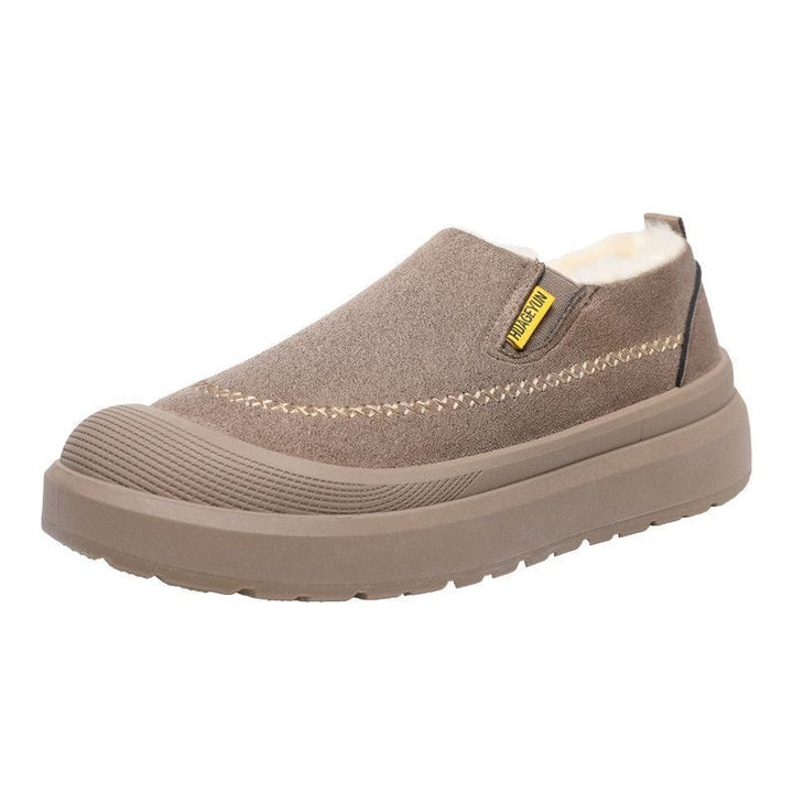 Padded men's winter boots, non-slip