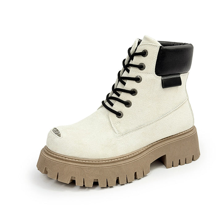 Men's boots, high shape, suede look