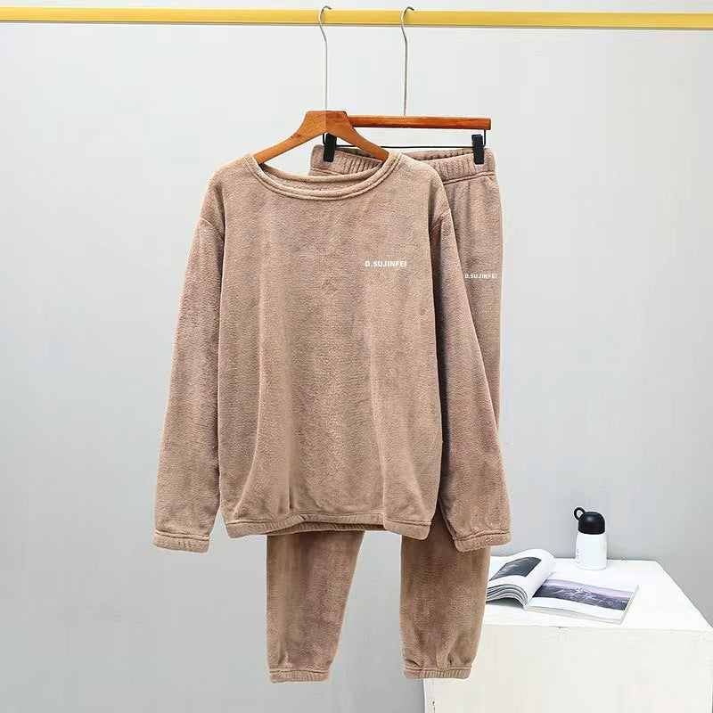 Warmer coral fleece house suit, unisex, for cold days