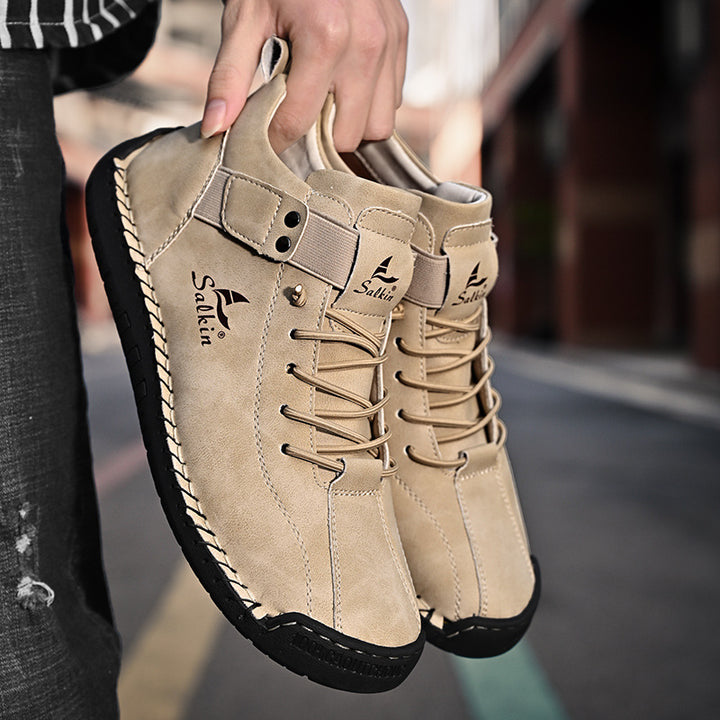 Light men's casual boots, breathable